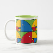 Tasse 2 Couleurs Perroquets de Fibonacci (Gauche)