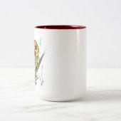 Tasse 2 Couleurs Perroquets inséparables (Centre)