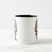 Tasse 2 Couleurs Perruche à collier mâle gris (Centre)