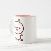 Tasse 2 Couleurs perruche calopsitte albinos (Devant gauche)