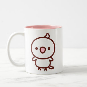Tasse 2 Couleurs perruche calopsitte albinos