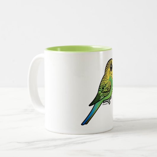 Tasse 2 Couleurs Perruche de Birdorable (Devant gauche)
