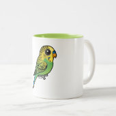 Tasse 2 Couleurs Perruche de Birdorable (Devant droit)
