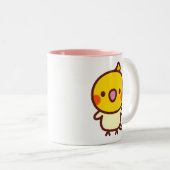 Tasse 2 Couleurs Perruche lutino (Devant droit)