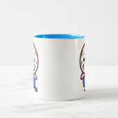 Tasse 2 Couleurs Perruche ondulée / femelle cobalt normal (Centre)