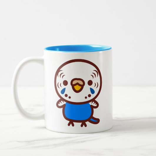 Tasse 2 Couleurs Perruche ondulée / femelle cobalt normal (Gauche)