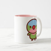 Tasse 2 Couleurs Perruche princesse (Devant droit)