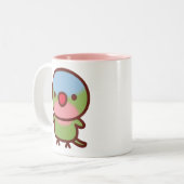 Tasse 2 Couleurs Perruche princesse (Devant gauche)