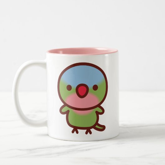Tasse 2 Couleurs Perruche princesse (Gauche)