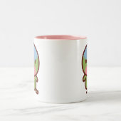 Tasse 2 Couleurs Perruche princesse (Centre)