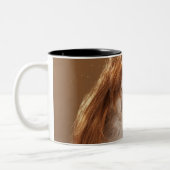 Tasse 2 Couleurs Perruque de port de gingembre de chiot (Gauche)