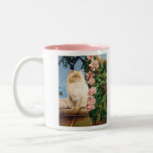 Tasse 2 Couleurs Perse Chat Rose Dryad (Gauche)