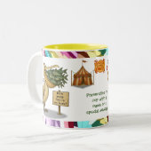 Tasse 2 Couleurs Personalise: Pierre pelican's brilliant beak (Devant gauche)