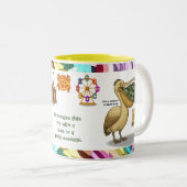 Tasse 2 Couleurs Personalise: Pierre pelican's brilliant beak (Devant droit)