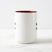 Tasse 2 Couleurs Personalised Best Dad Ever Monogrammed  (Centre)