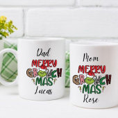 Tasse 2 Couleurs personalised family Christmas rate