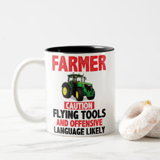 Tasse 2 Couleurs Personalised FARMER 'Mug'