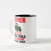 Tasse 2 Couleurs Personalised FARMER 'Mug' (Devant gauche)