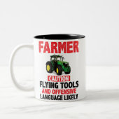 Tasse 2 Couleurs Personalised FARMER 'Mug' (Gauche)