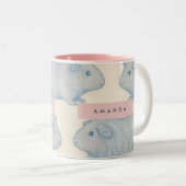 Tasse 2 Couleurs Personalized Aesthetically Cute Guinea Pigs Patter (Devant droit)