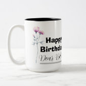 Tasse 2 Couleurs Personalized birthday mug, custom birthday gift (Gauche)