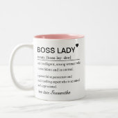 Tasse 2 Couleurs Personalized Boss Lady Definition (Gauche)