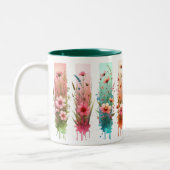 Tasse 2 Couleurs Personalized Brushstrokes Floral Design (Gauche)