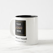 Tasse 2 Couleurs Personalized Business Logo Two-Tone (Devant gauche)