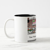 Tasse 2 Couleurs Personalized Chef, with hat - Male Cartoon (Gauche)