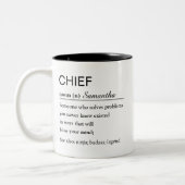 Tasse 2 Couleurs Personalized Chief Definition (Gauche)
