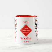 Tasse 2 Couleurs Personalized Chinese Lion Dance New Year (Centre)