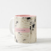 Tasse 2 Couleurs Personalized Cookies and Cream Pattern  (Devant gauche)
