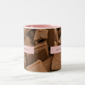 Tasse 2 Couleurs Personalized Creamy Milk Chocolate Chunk (Centre)