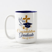Tasse 2 Couleurs Personalized custom year Christian Graduation (Gauche)