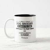 Tasse 2 Couleurs Personalized Dog Breeder (Gauche)