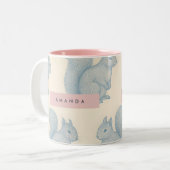 Tasse 2 Couleurs Personalized Elegant Charming Squirrel Pattern (Devant gauche)
