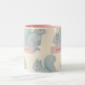 Tasse 2 Couleurs Personalized Elegant Charming Squirrel Pattern (Centre)