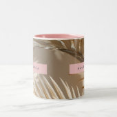 Tasse 2 Couleurs Personalized Elegant Palm Fronds Style (Centre)