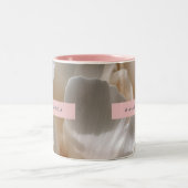 Tasse 2 Couleurs Personalized Elegant White Peony Bloom (Centre)