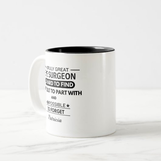 Tasse 2 Couleurs Personalized Eye Surgeon Appreciation (Devant gauche)