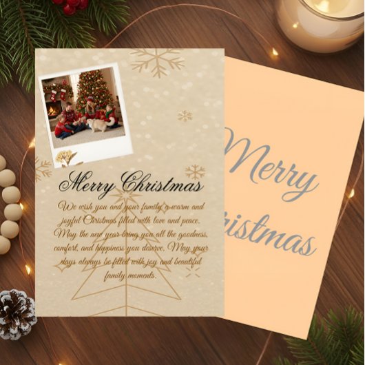 Tasse 2 Couleurs “Personalized Family Christmas Photo Mug”