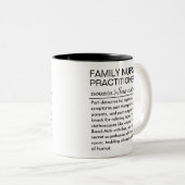 Tasse 2 Couleurs Personalized Family Nurse Practitioner Definition  (Devant droit)