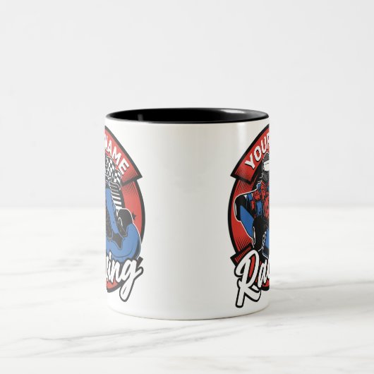 Tasse 2 Couleurs Personalized Go Kart (Centre)