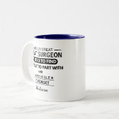 Tasse 2 Couleurs Personalized Heart Surgeon Appreciation Doctor (Devant gauche)