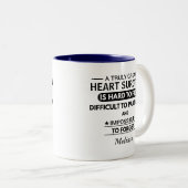 Tasse 2 Couleurs Personalized Heart Surgeon Appreciation Doctor (Devant droit)