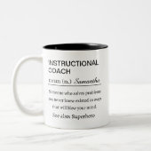 Tasse 2 Couleurs Personalized Instructional Coach Definition (Gauche)