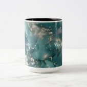 Tasse 2 Couleurs Personalized Luxury Marble Pattern Custom Name  (Centre)