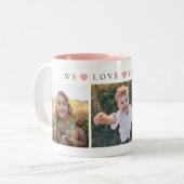 Tasse 2 Couleurs Personalized Mom Love You (Devant gauche)