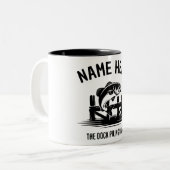 Tasse 2 Couleurs Personalized Name Dock Shadow Bass (Devant gauche)