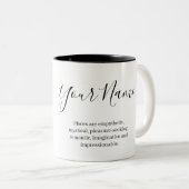 Tasse 2 Couleurs "Personalized Pisces Zodiac sign Name and traits (Devant droit)